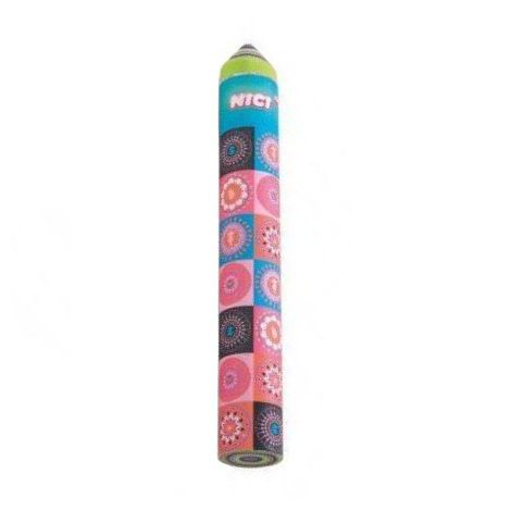 Gumka w ołówku Nici 13cm Kółka